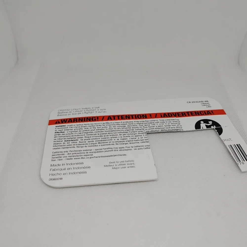 Amazon Basics 2-Pack CR2032 Lithium Coin Cell Battery, 3 Volt, Long Lasting